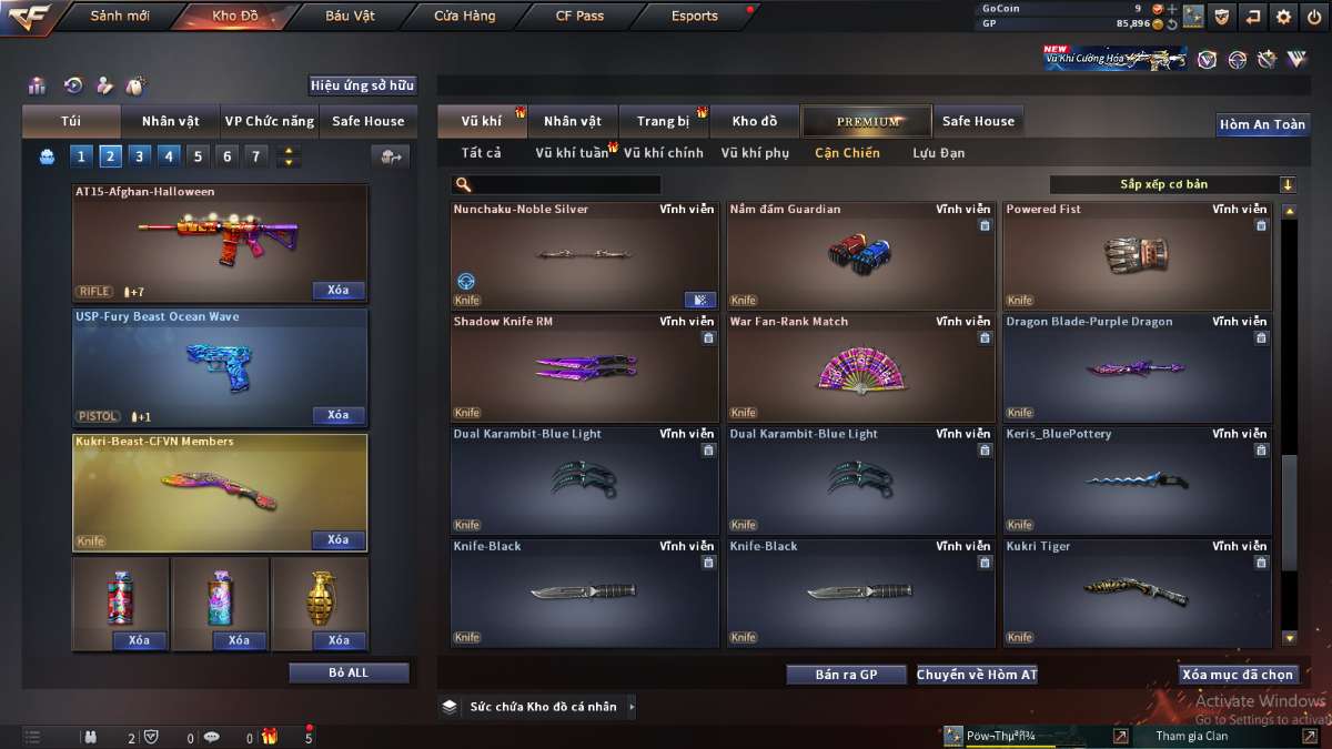 shop acc cf uy tin gia re